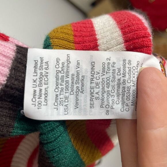 Madewell Women's Red Cognac Tan Stripe Bayford Sweater Tank Top Size M Med read - Picture 3 of 7